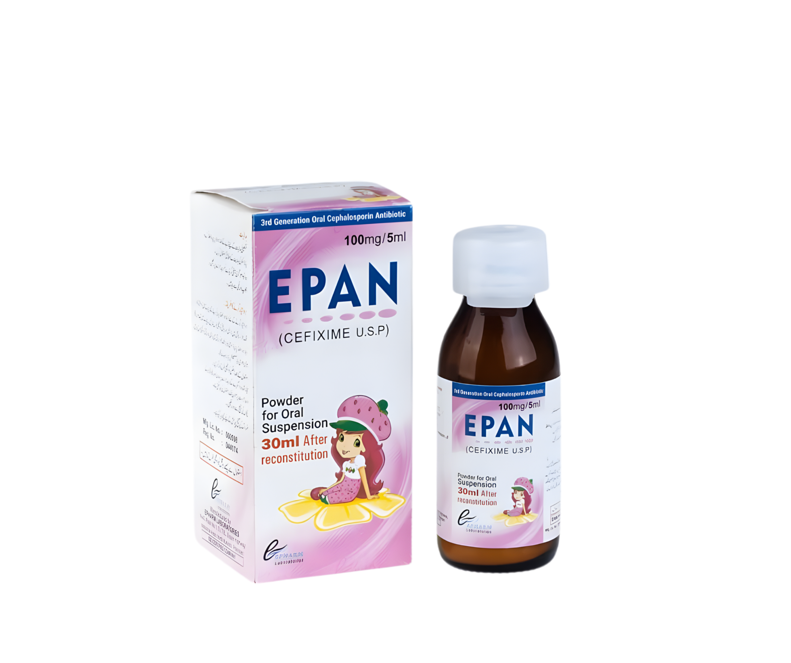 EPAN Cefixime 100mg/5ml Powder for Oral Suspension
