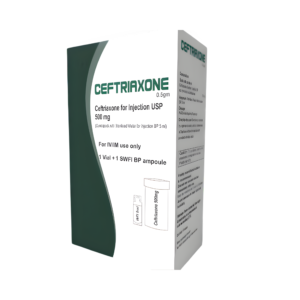 Ceftriaxone 0.5g Injection – 500mg (IV/IM Use)
