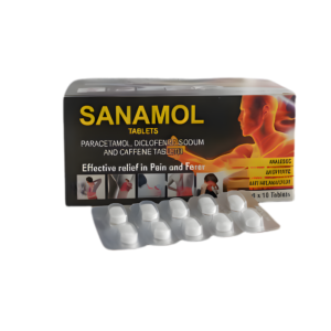 SANAMOL Tablets – Paracetamol, Diclofenac Sodium & Caffeine Tablets