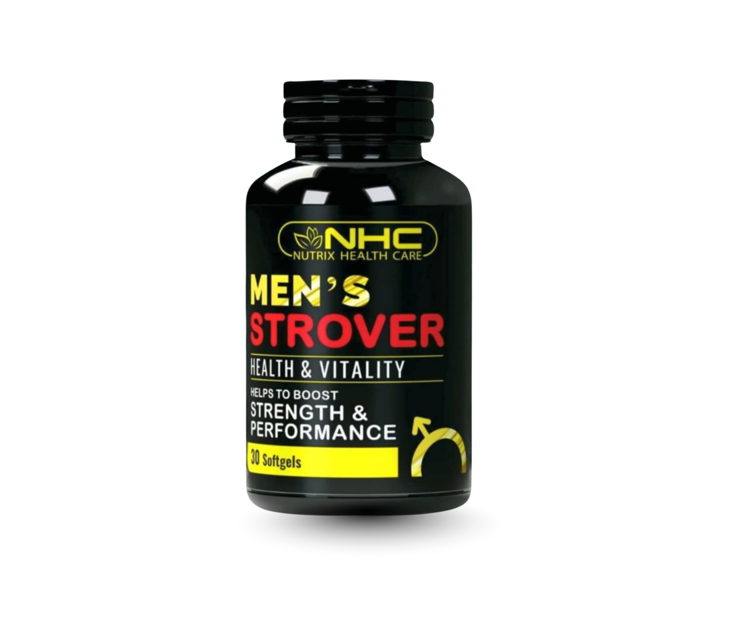 NHC Men’s Strover – Health & Vitality Formula – Strength & Performance Support (30 Softgels)