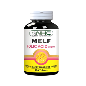 NHC MELF Folic Acid 400 mcg – Supports Healthy Blood Cells Formation (100 Tablets)