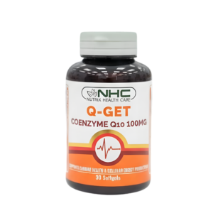 NHC Q-GET Coenzyme Q10 100 mg – Heart & Cellular Energy Support (30 Softgels)