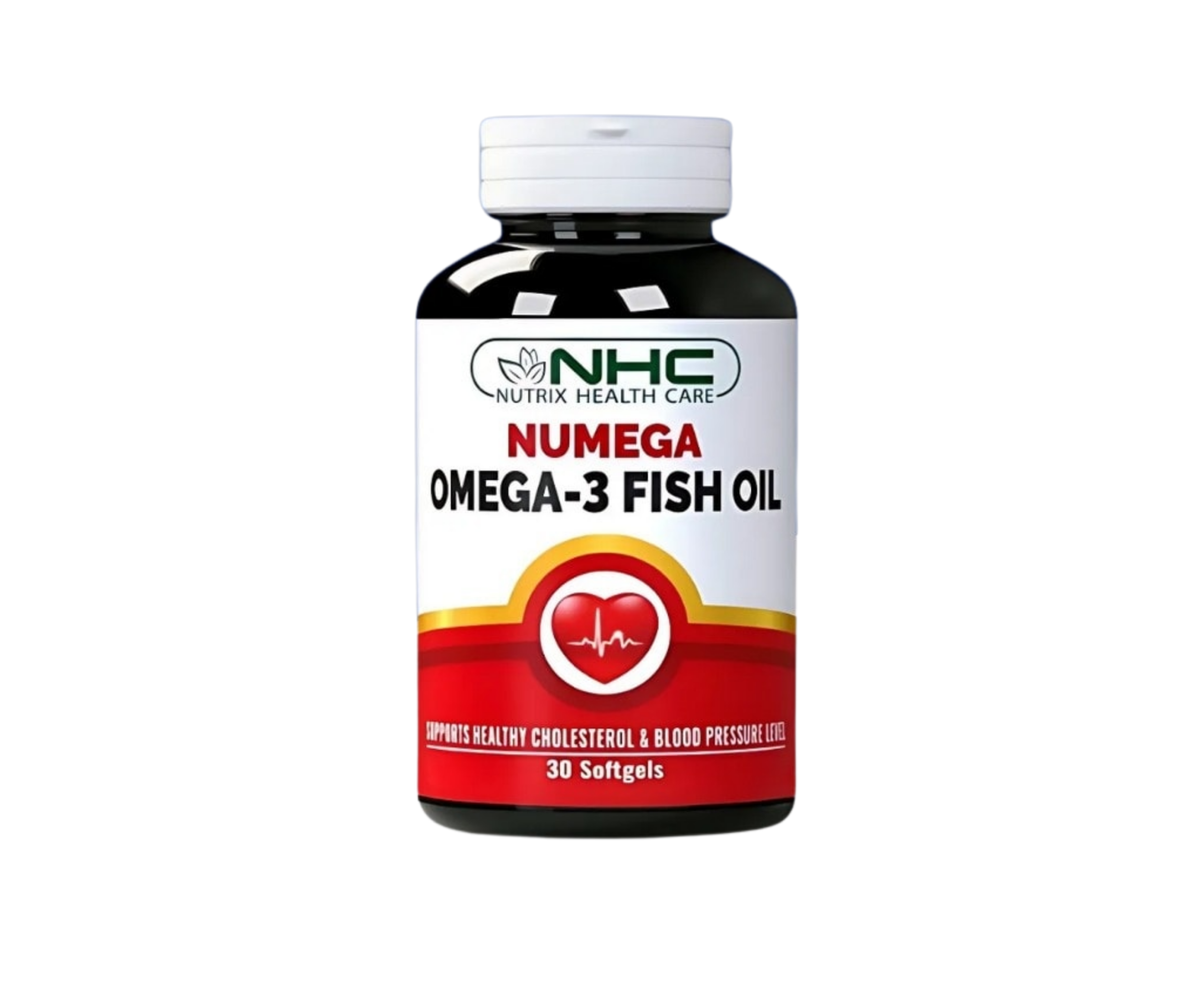 NHC NUMEGA Omega-3 Fish Oil – 30 Softgels