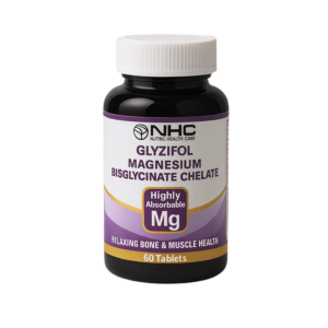 NHC Glyzifol Magnesium Bisglycinate Chelate – Highly Absorbable – 60 Tablets