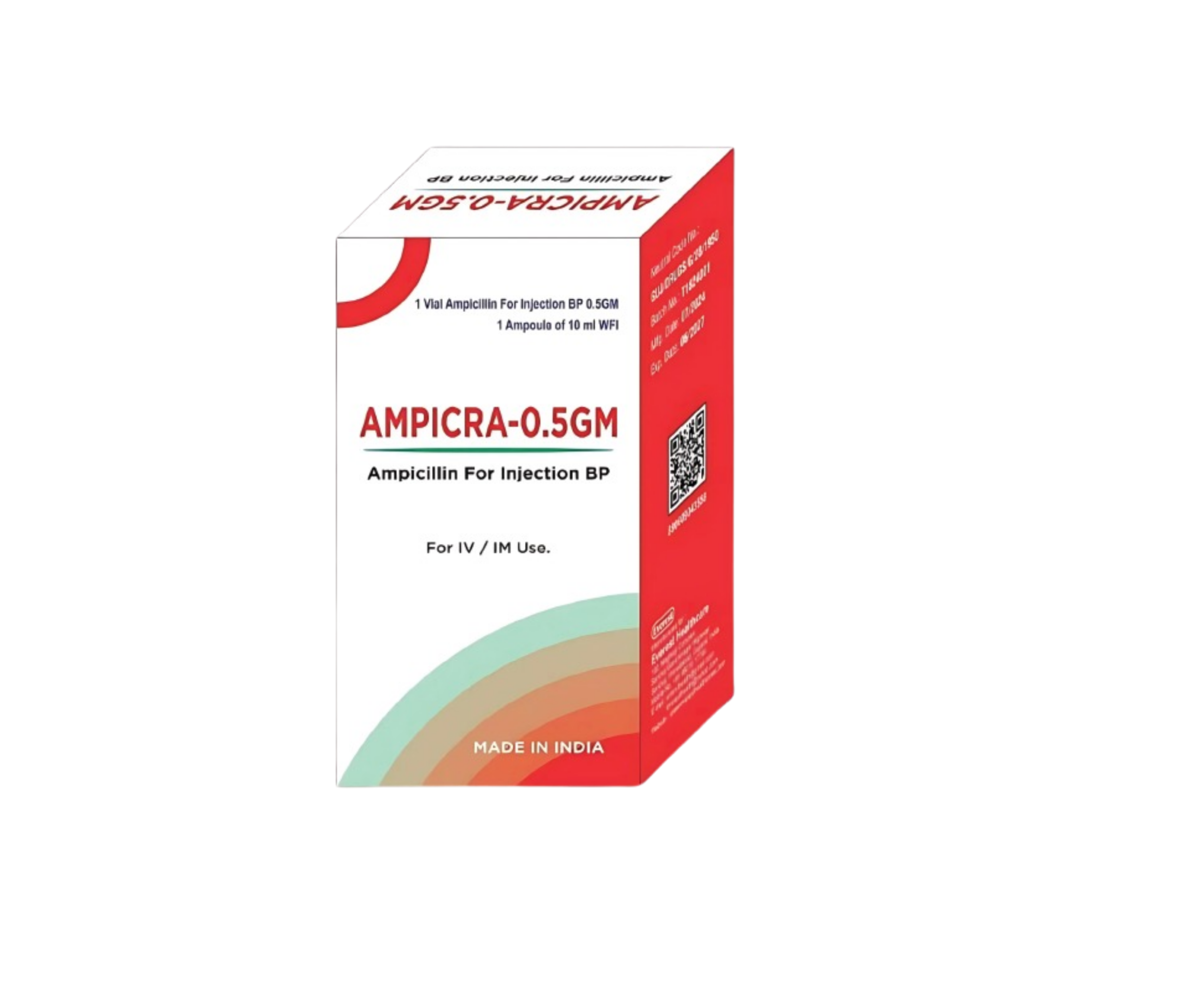 Ampicra-0.5GM – Ampicillin for Injection BP
