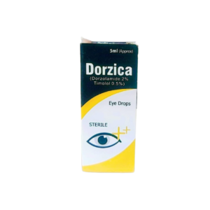 Dorzica Eye Drops (Dorzolamide 2% + Timolol 0.5%) – 5ml