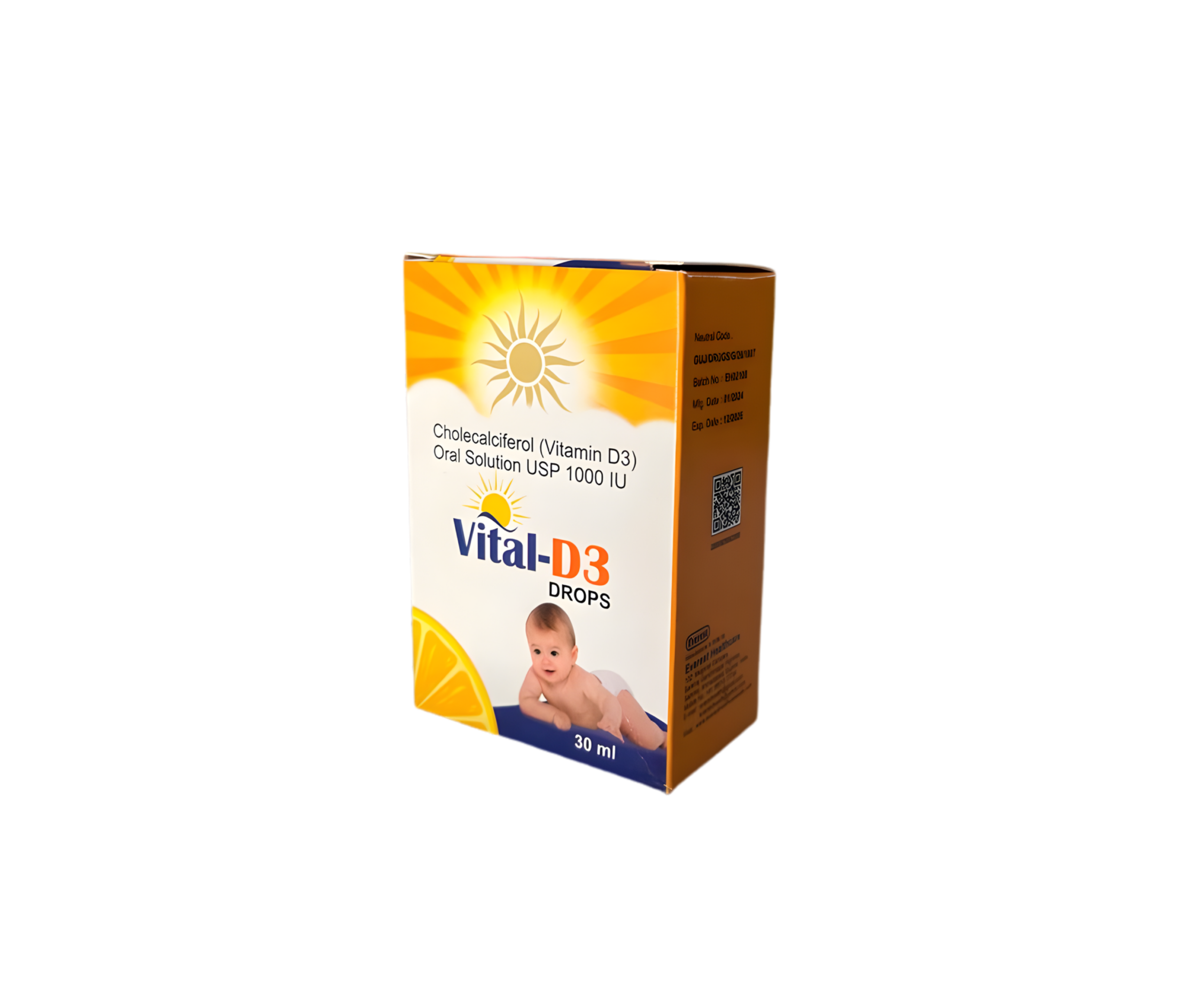 Vital-D3 Drops – Cholecalciferol (Vitamin D3) Oral Solution 1000 IU