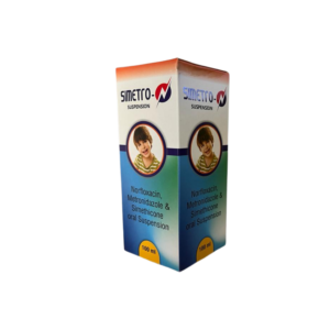 SIMETRO-N Suspension (Norfloxacin, Metronidazole & Simethicone)