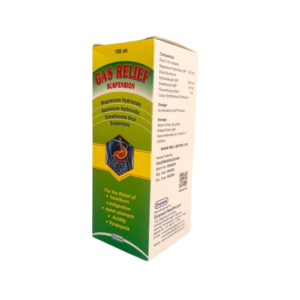 Gas Relief Suspension – Antacid & Anti-Flatulent Syrup (100 ml)