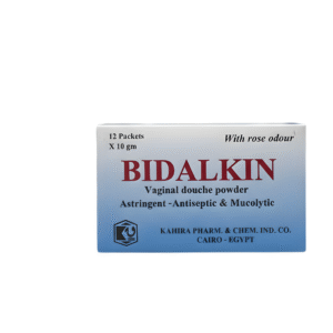 Bidalkin Vaginal Douche Powder – Astringent, Antiseptic & Mucolytic (Rose Odour)